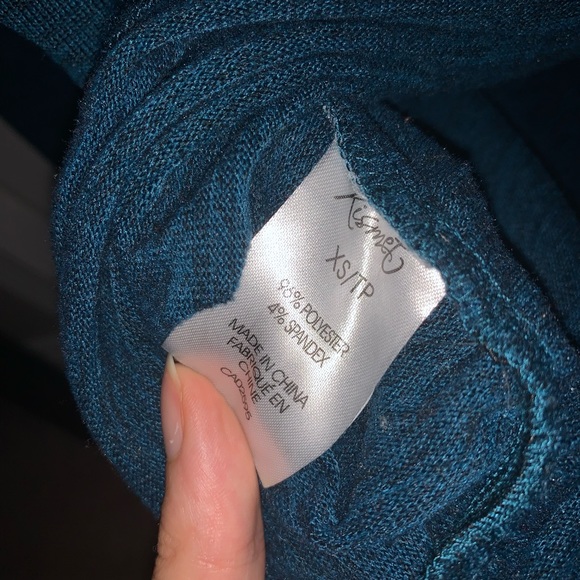 Cowl neck blue sweater - Picture 6 of 7